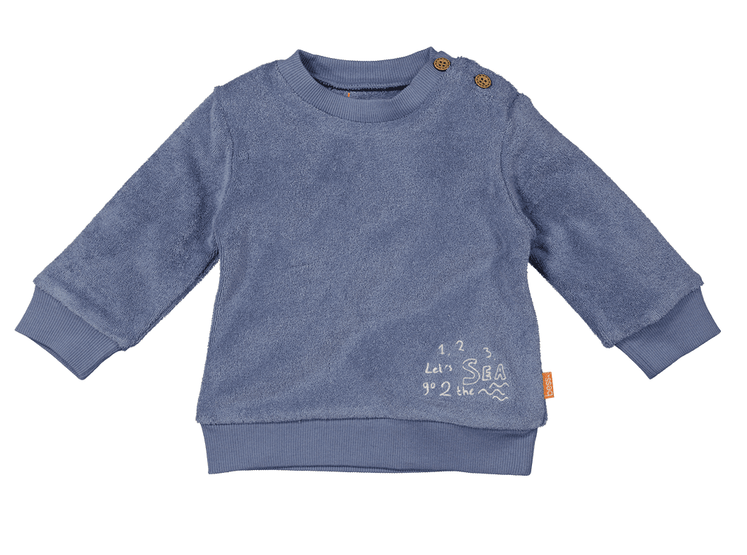 Sweater Sea Badstof – Country Blue