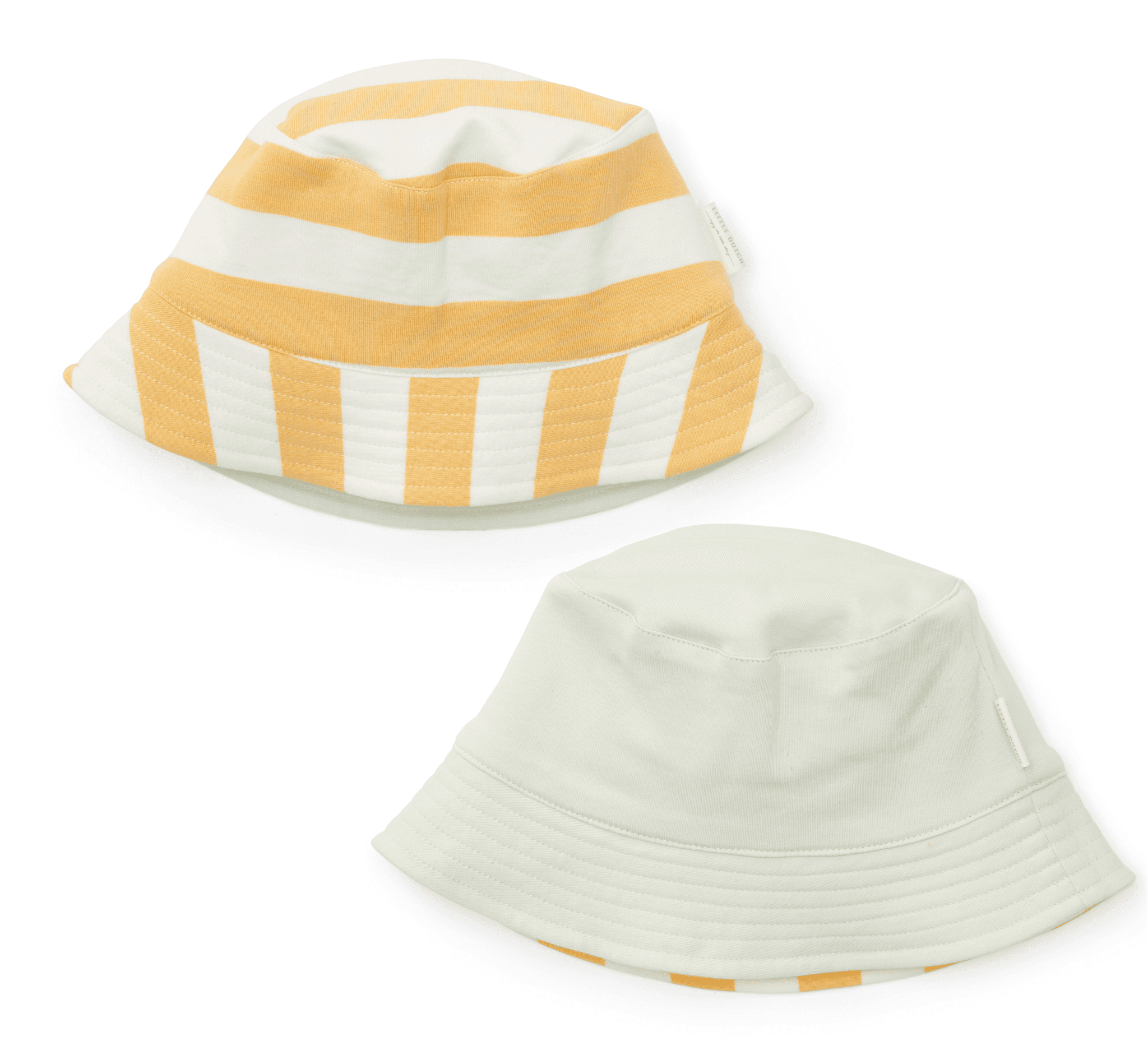 Zonnehoed Reversible Farm – Yellow/Mint